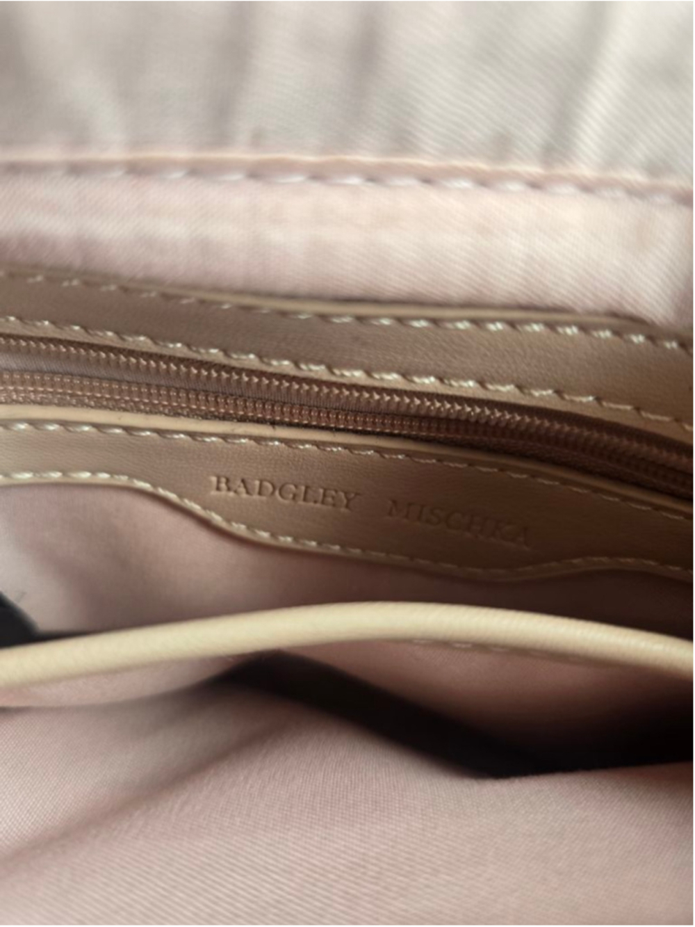 Women's Badgley Mischka Beige Quilted Shoulder Bag One Size - Picture 9 of 10